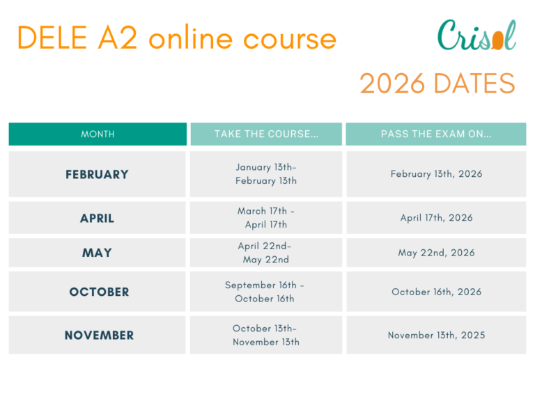 DELE A2 online course 2026
